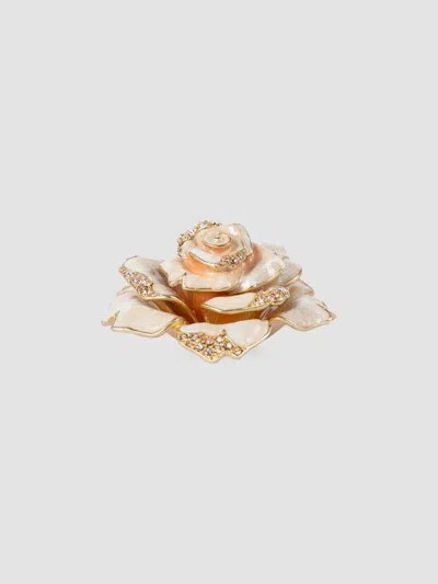 Jay Strongwater Rosie Rose Table Object In Gold