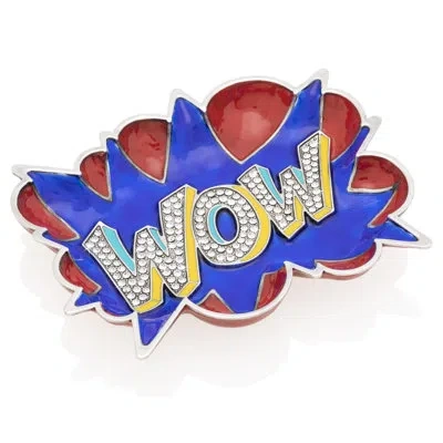 Jay Strongwater Roy Wow Trinket Tray In Blue