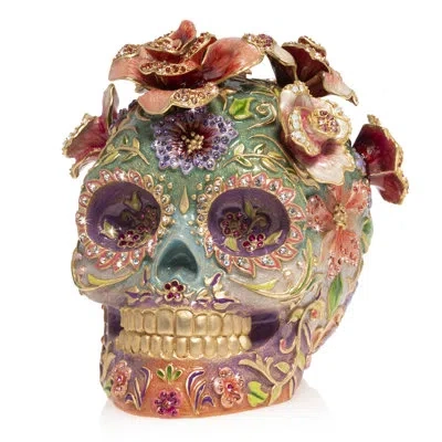 Jay Strongwater Skull With Roses