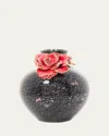Jay Strongwater Night Bloom Small Rose Vase