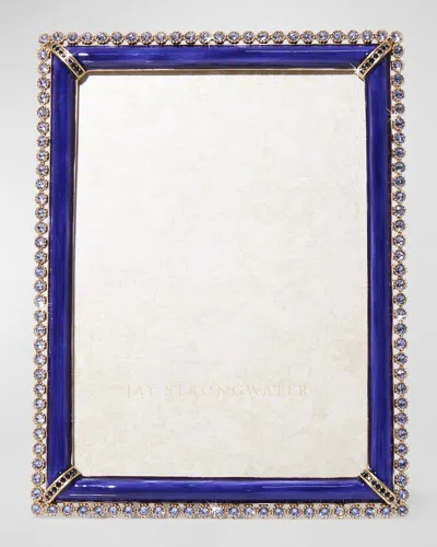 Jay Strongwater Stone Edge Frame In Blue