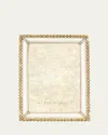 Jay Strongwater Stone Edge Frame, 4" X 6" In White/gold
