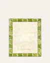 Jay Strongwater Striped Frame, 5" X 7" In Green
