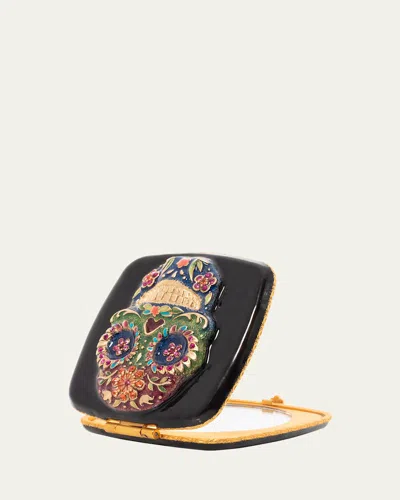 JAY STRONGWATER SUGAR SKULL COMPACT MIRROR