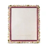 Jay Strongwater Theo Bejeweled 8 X 10 Frame In Bouquet