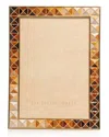 Jay Strongwater Topaz Pyramid Frame, 5" X 7" In Gold