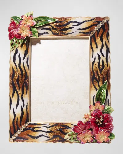 Jay Strongwater Tropical Flower Frame, 5" X 7" In Multi