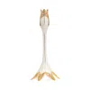 Jay Strongwater Tulip Candle Stick Holder, Medium In White