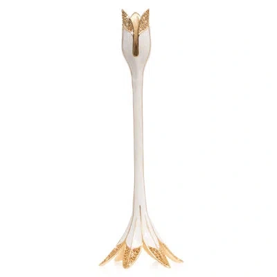 Jay Strongwater Tulip Tall Candle Stick Holder