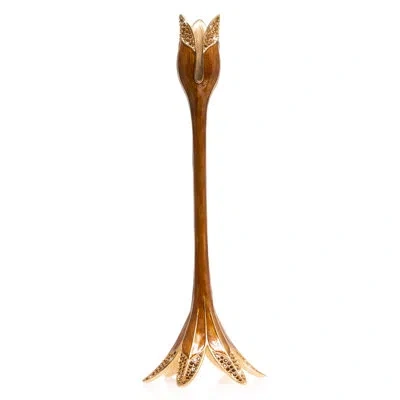 Jay Strongwater Tulip Tall Candle Stick Holder