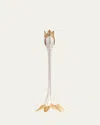 Jay Strongwater Tulip Tall Candlestick Holder