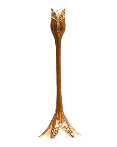 Jay Strongwater Tulip Tall Candlestick Holder