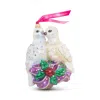 Jay Strongwater Two Turtle Doves Glass Ornament In Multi
