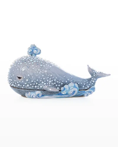 Jay Strongwater Whale Box In Blue