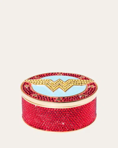 Jay Strongwater Wonderwoman Box In Red