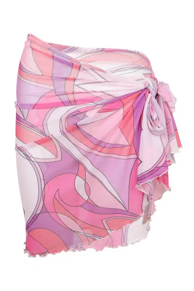 Jayde Mini Mesh Sarong Pink