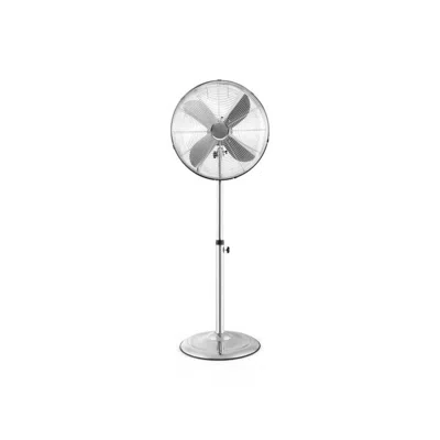 Jayedo 16 Inch Pedestal Standing Fan Oscillating Pedestal Fan With 3 Speeds And Adjustable Height In Silver
