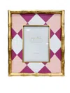 Jaye's Studio Buffalo Plaid Chang Mai Photo Frame In Pink In Multi