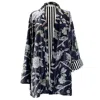Jayshree Dalal Women's Grey / Neutrals Tropical Print Velvet Jacket Grey In Grey