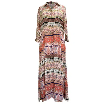 Jayshree Dalal Women's Yellow / Orange / Red Paradise Duster Dress Orange In Yellow/orange/red
