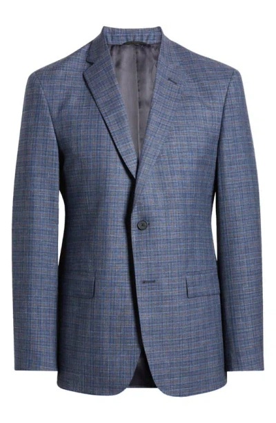 Jb Britches Plaid Wool & Silk Blend Sport Coat In Blue