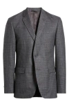 JB BRITCHES JB BRITCHES PLAID WOOL & SILK BLEND SPORT COAT