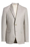 JB BRITCHES REGULAR FIT TEXTURED WOOL & LINEN MÉLANGE SPORT COAT