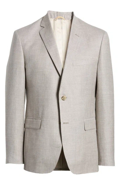 Jb Britches Regular Fit Textured Wool & Linen Mélange Sport Coat In Beige