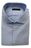 Jb Britches Trim Fit Dress Shirt In Blue