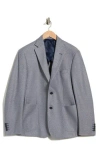 Jb Britches Two Button Side Vent Patch Pocket Jacket In Gray