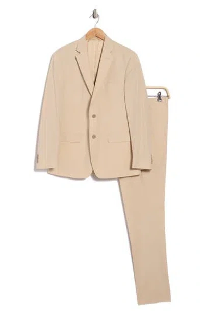 Jb Britches Two Button Side Vent Suit In Brown