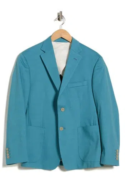 Jb Britches Two-button Stretch Cotton Sport Coat In Green