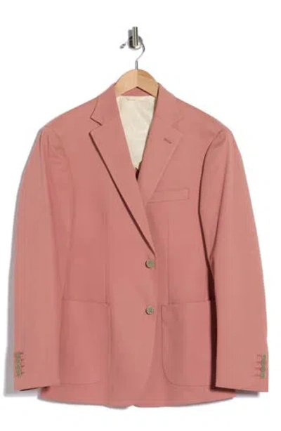 Jb Britches Two-button Stretch Cotton Sport Coat In Pink