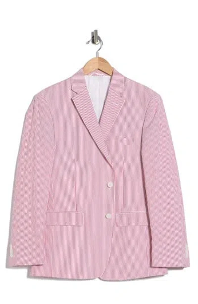Jb Britches Two-button Stretch Cotton Sport Coat In Pink