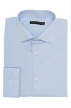 Jb Britches Yarn-dyed Solid Dress Shirt In Blue/white