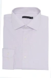 Jb Britches Yarn-dyed Solid Dress Shirt In Lavender/white