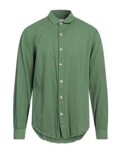 J·b4 Just Before Man Shirt Green Size M Cotton, Linen