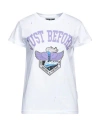 J·b4 Just Before Woman T-shirt White Size S Cotton In White