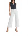 Jbd Bianca Slim Wide Leg Pants In White In White