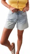 Jbd High Rise Denim Shorts In Light Wash In Blue