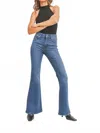 Jbd High Rise Flare Jeans In Dark Wash In Blue