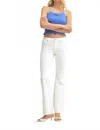 Jbd Low Rise Western Bootcut In White In White