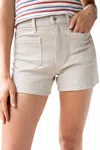 Jbd Mini Patch Pocket Shorts In Sea Salt In Gray