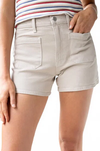JBD PARKER PATCH POCKET SHORTS IN BEIGE
