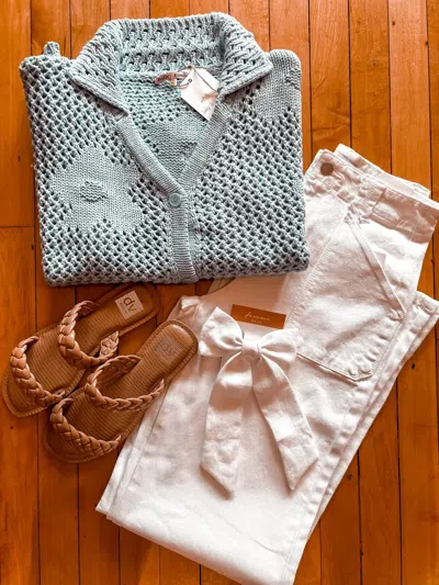 Jbd Perfectly Patched Flare Jeans In White
