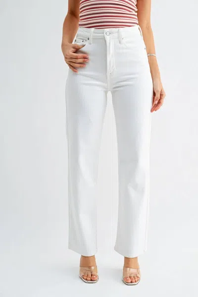 Jbd Relaxed Straight Jean In Misty White