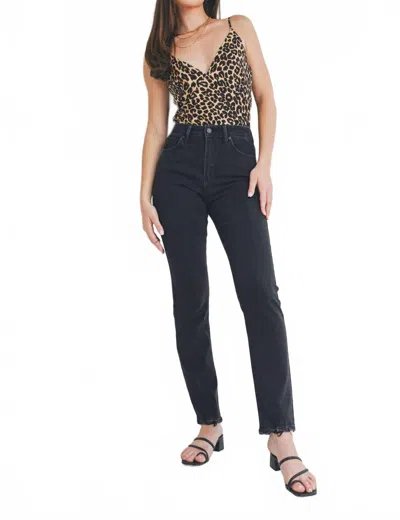 Jbd Slim Straight Leg Jeans In Washed Black In Multi