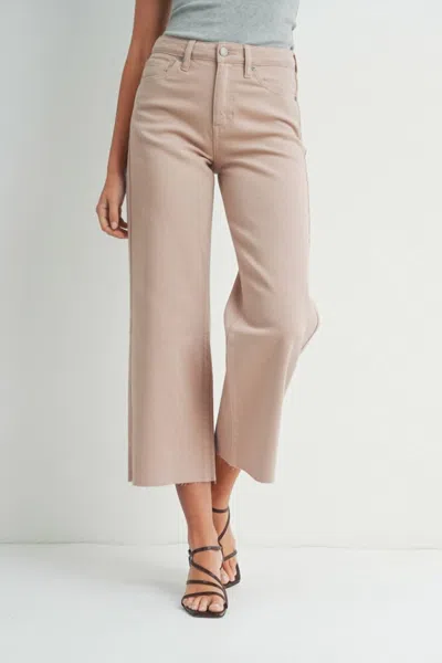 Jbd Slim Wide Leg Jean In Natural In White