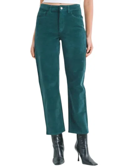 Jbd Straight Leg Corduroy Pants In Green