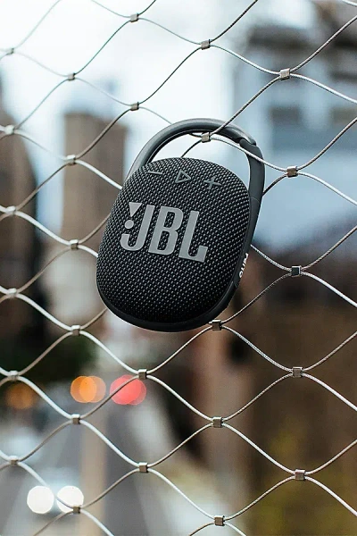 Jbl Clip 4 Portable Bluetooth Waterproof Speaker In Black At Urban Outfitters